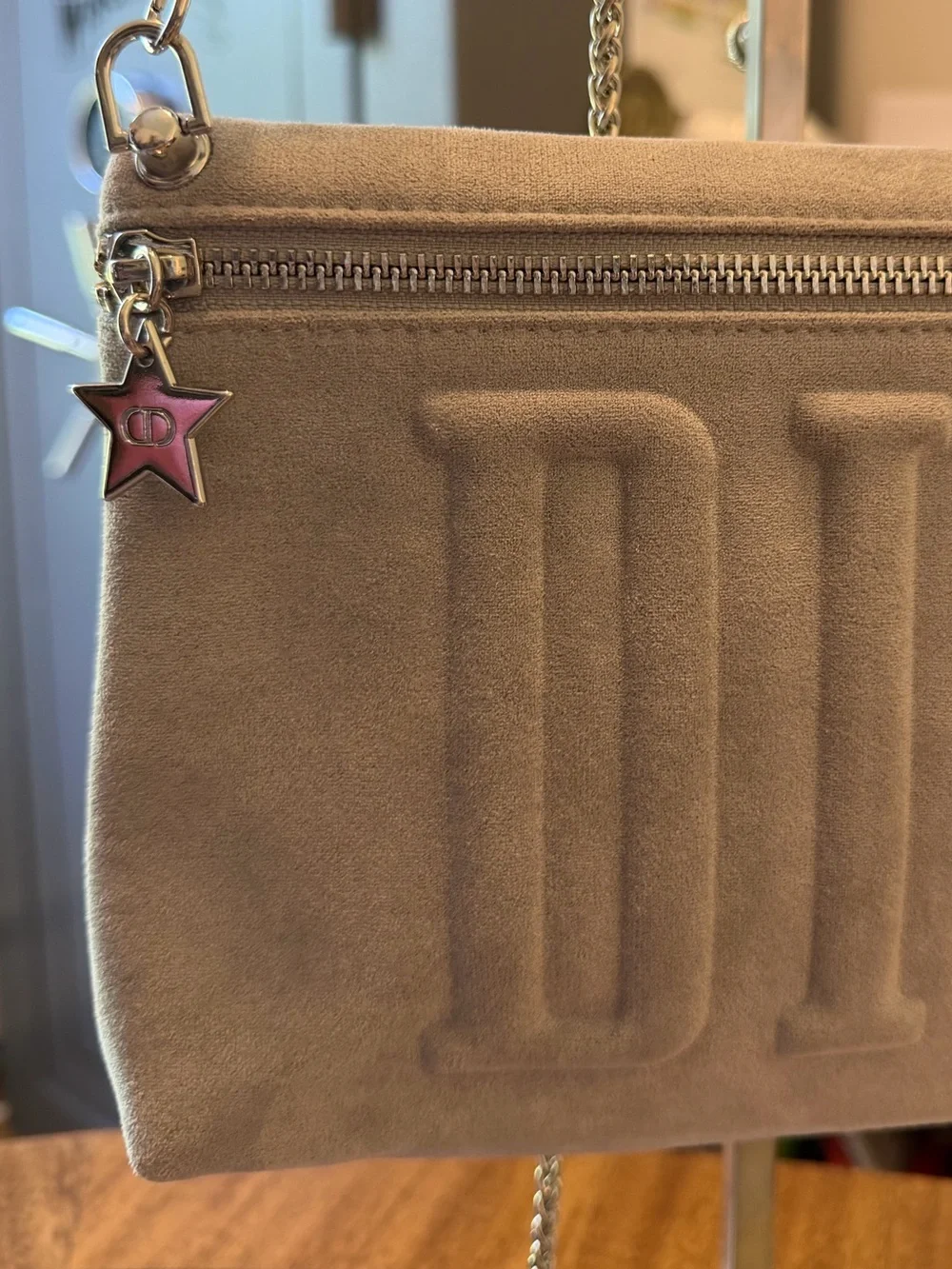 Dior Gray Cosmetic/Beauty Bag GWP item